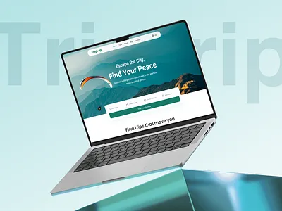 Landing Page UI/UX Design - Triqtrip branding design graphic design icon illustration logo logo design logo mark minimal ui