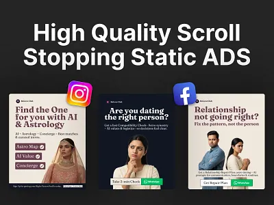 Scroll Stopping Static ADs advertising graphic design meta ads static ads