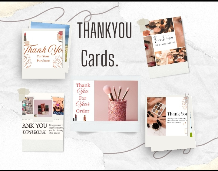 Thank you cards for business. by Radhika Lam on Dribbble