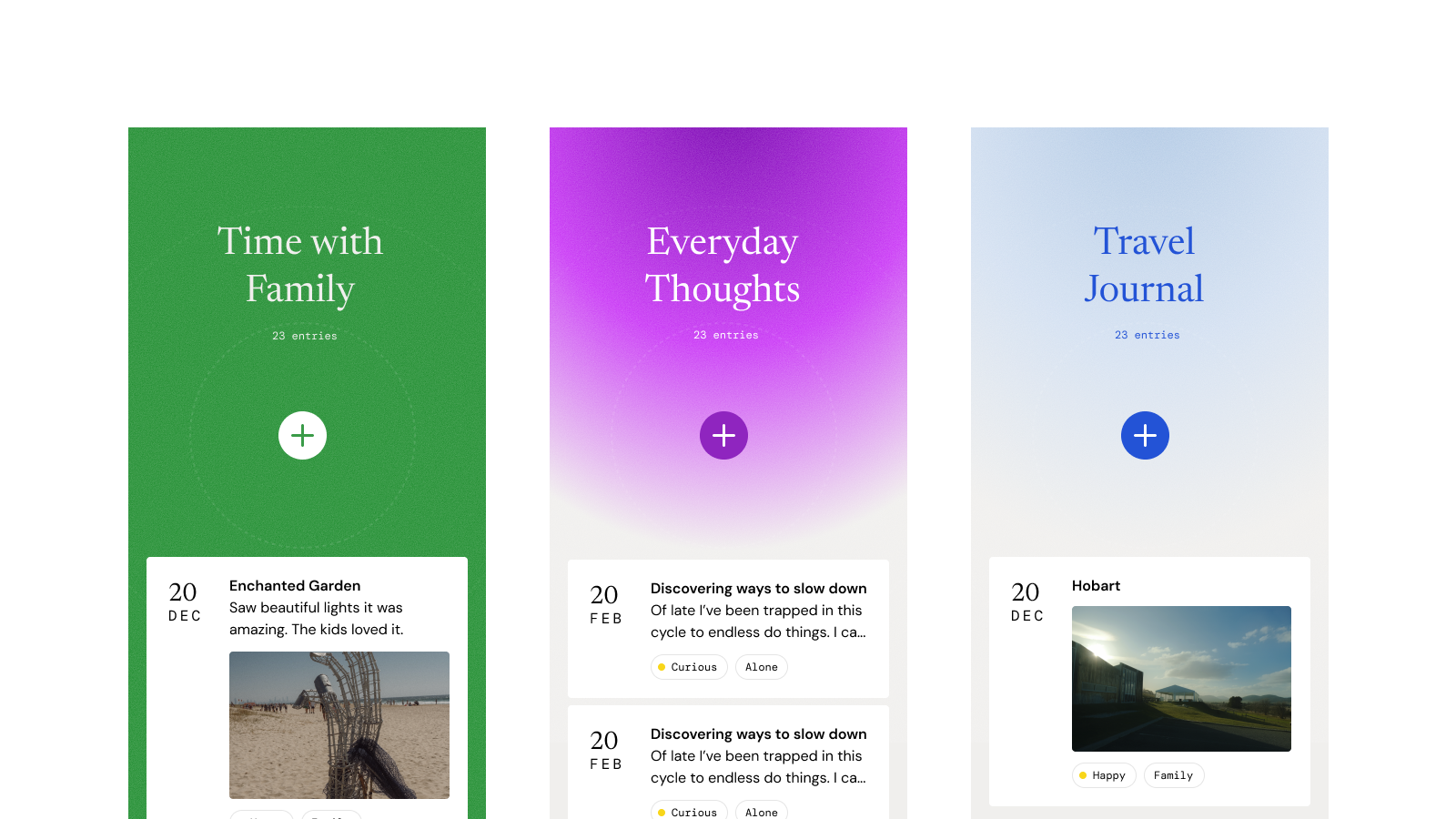 Arc Journal - Colour Experiments