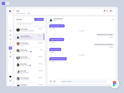 Chat Section Design chat design chat ui uiux design