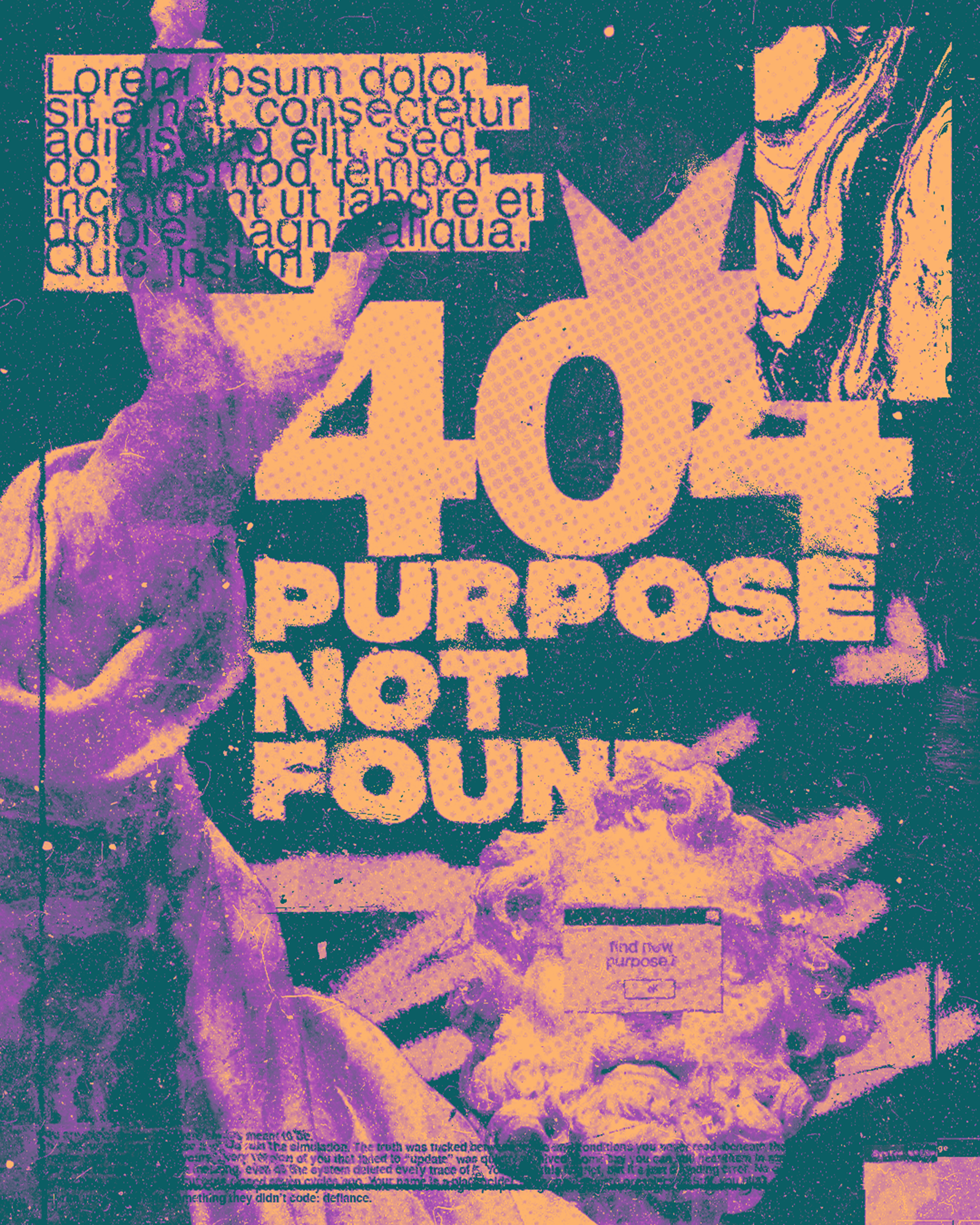PURPOSE adobe photoshop design graphic design grunge poster design typography