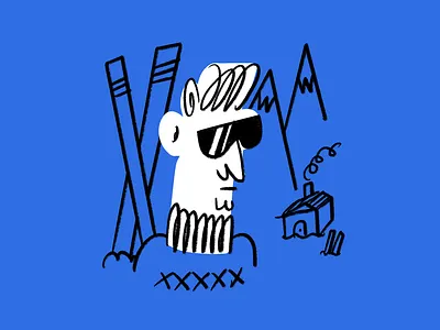 Aprés bro-ski bro design doodle funny illo illustration lol sketch ski
