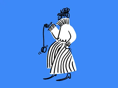 Yo yo mama design doodle funny illo illustration lol sketch woman yoyo