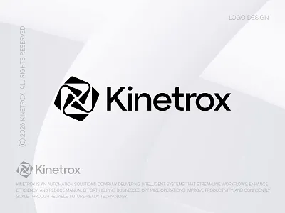 Kinetrox - Modern and Minimal Logo Design ai automation brand identity branding icon identity letter logo logo logo design logo designer logo mark logodesign logos logotype minimal logo modern logo tech technology web3