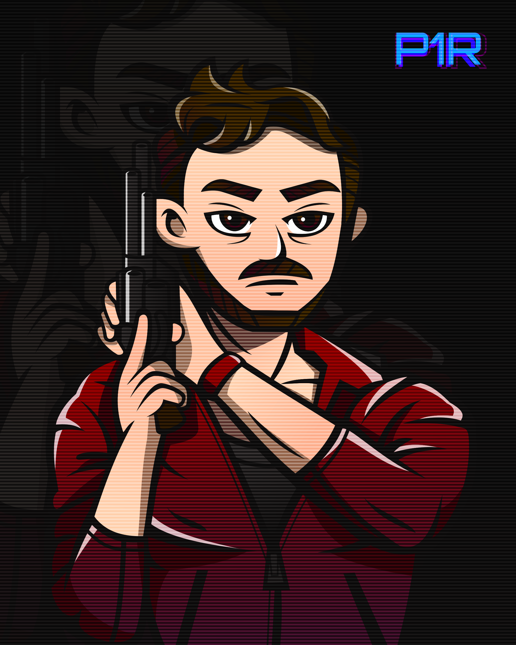 YouTube Artwork for Player One Remains art artwork character commission design freelance work game character gaming graphic design illustration resident evil vector vector art vector artwork video games youtube youtuber