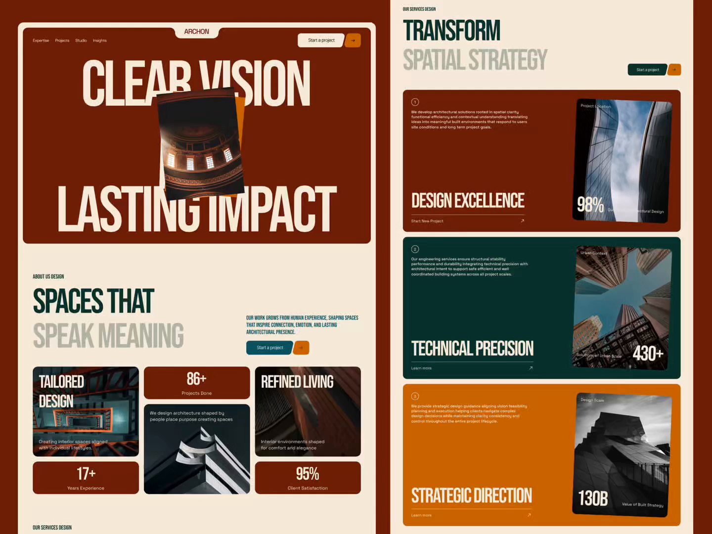 Example of Architectural Design Agency Website