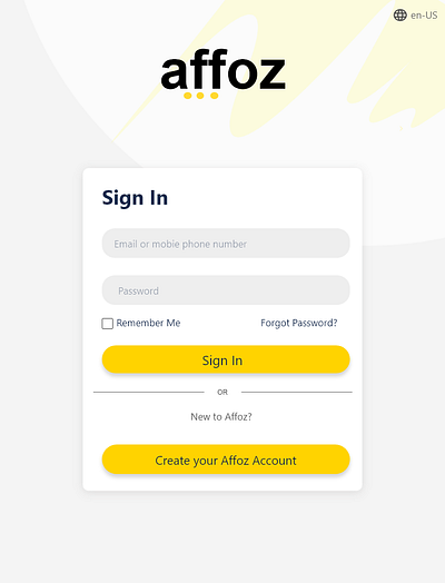 Affoz Tablet poster design ui ux uxui design