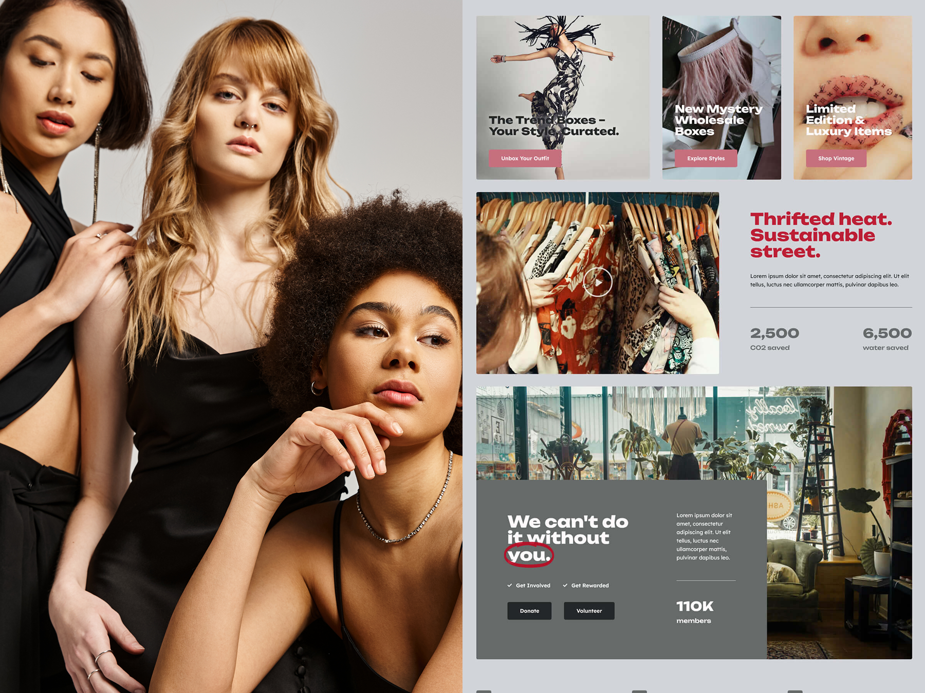 Thrift - Vintage & Second Hand Shop Elementor eCommerce Website
