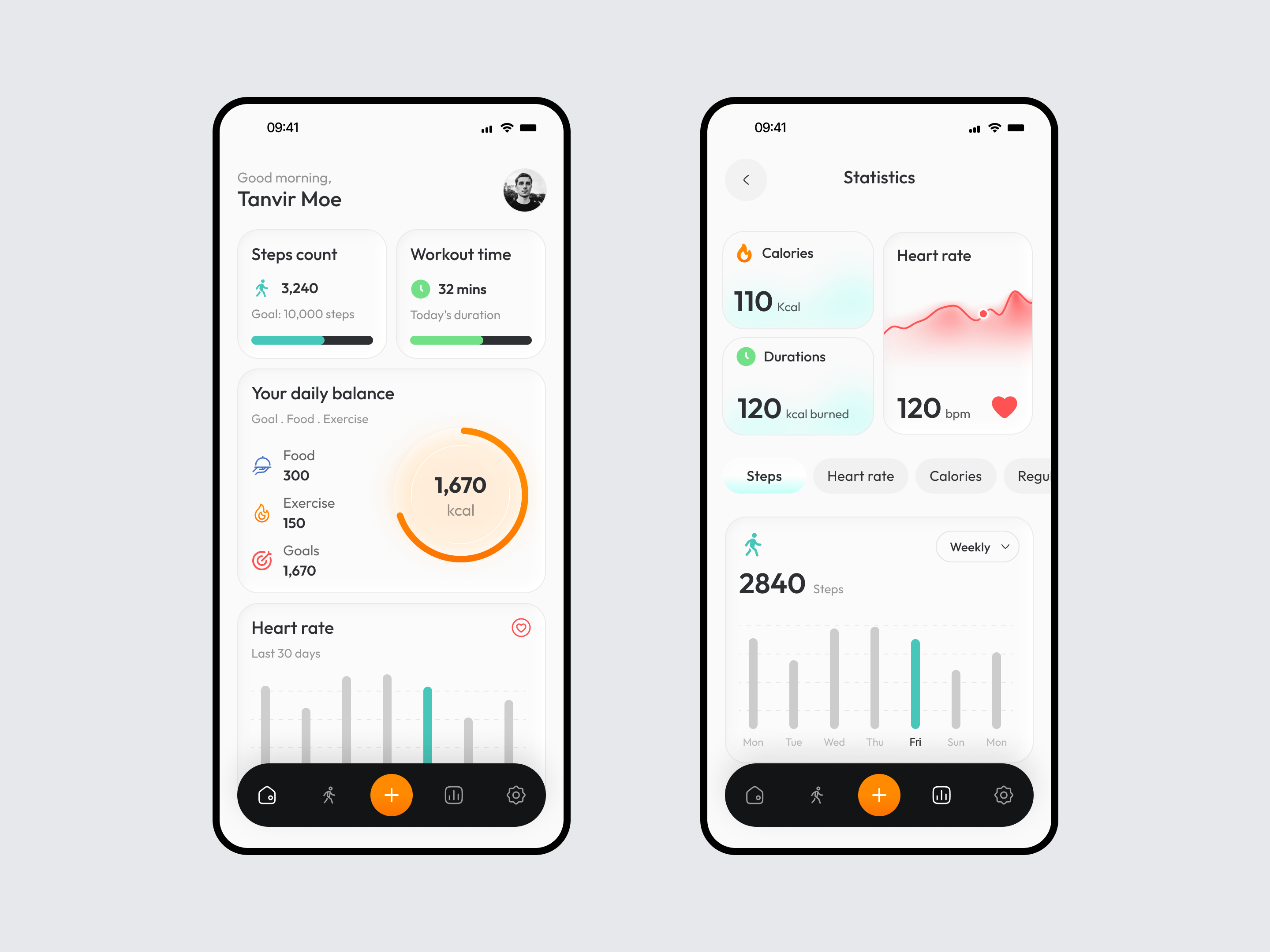 FitTrack — Fitness & Health Mobile App