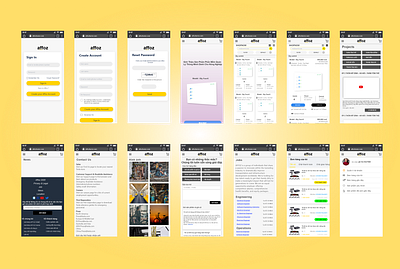 Affoz Mobile design ui ux uxui design