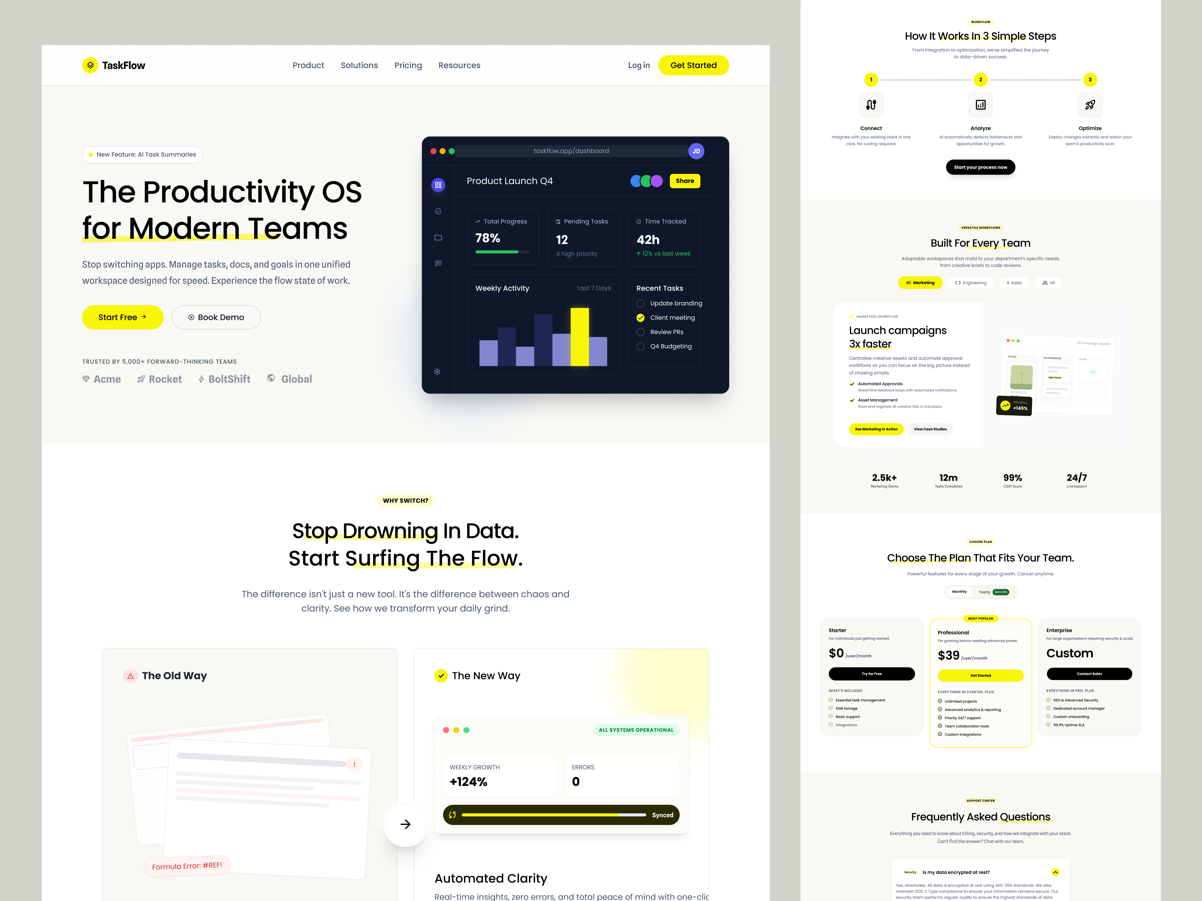 Example of Premium Framer Landing Page Design