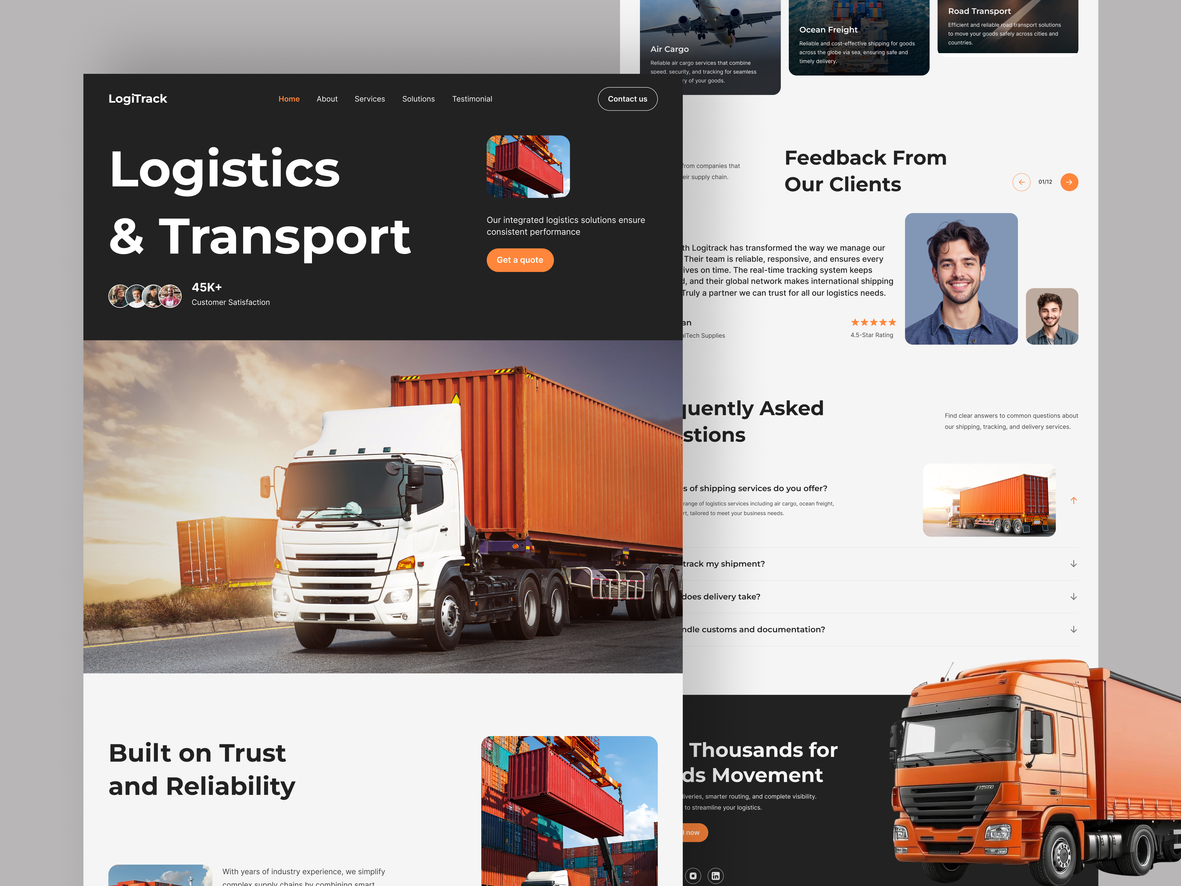 Example of Landing Page Design | Website Design 