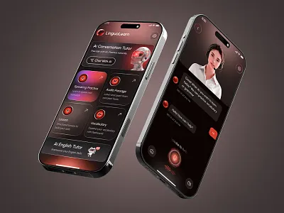 Education App AI _ تطبيق جوال لتعليم اللغة الإنجليزية بالذكاء ال ai app ai education app ai powered classroom app clear breakdown edtechdesign education app ai ios learning app mobile app mobile app design modern app online learning order tracking app product design student app ui ux visual design تدفق التجارة الإلكترونية تطبيق غسيل الملابس