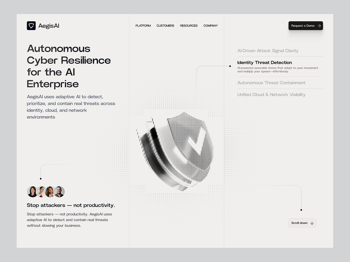 AI Tool for a Cybersecurity Website UI