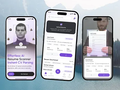 CV Parsing Mobile App UI UX Design ats cv resume ats scan cv parsing app cv scan cv shortlist app cv upload figma design hr app md sakib a. mobile app mobile ui mobiledesign product design radiyal resume shortlist resume upload shakib1wrk ui ui ux uiux