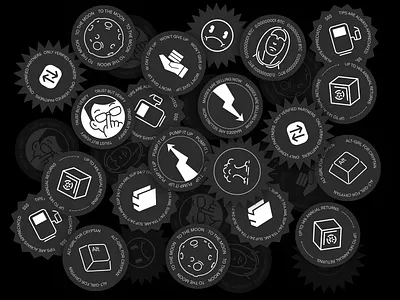 Crypto moods, but make them stickers banking branding crypto cryptocurrency illustration sticker