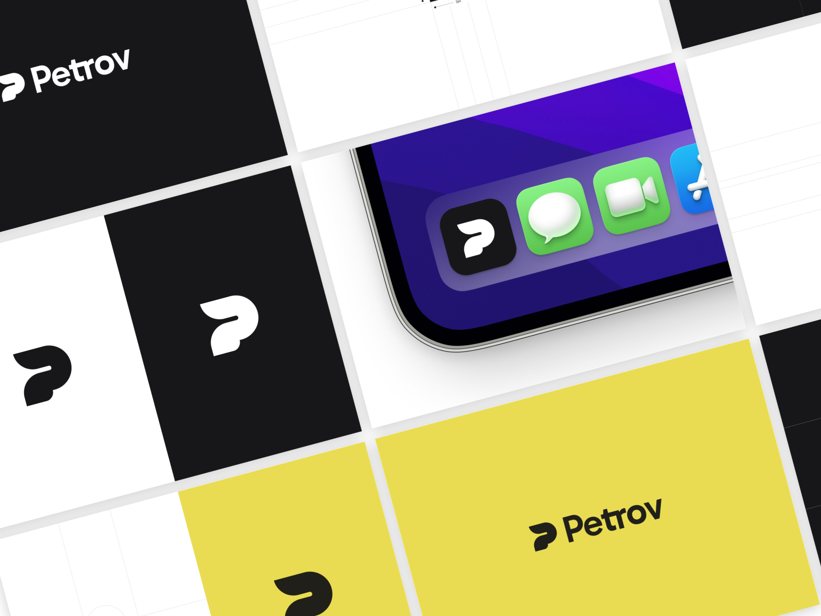 Petrov Branding | Logo Typography Design brand identity branding clean design flat graphic design idea logo minimal p p logo simple ui ux vector
