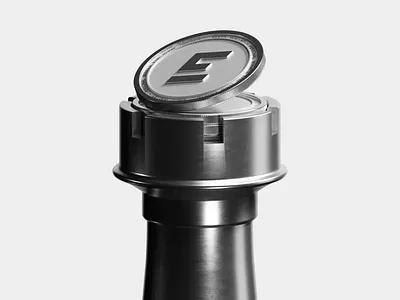 Chess coin 3d banking branding crypto cryptocurrency logo