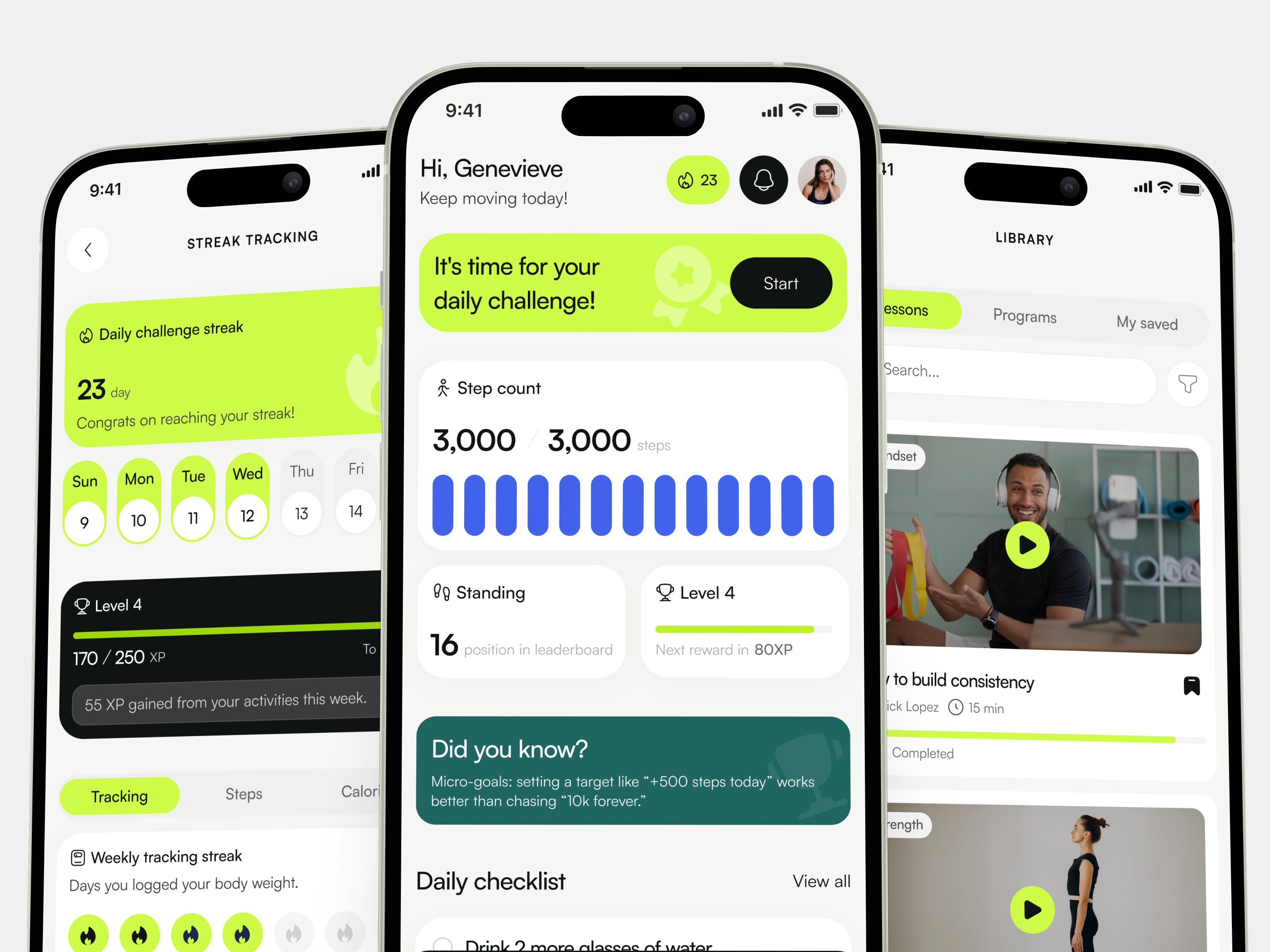 Example of Fitness App Web&Mobile Design