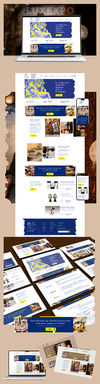 UX/UI Design Antiquaires.lu adobe xd ui ux webdesign website