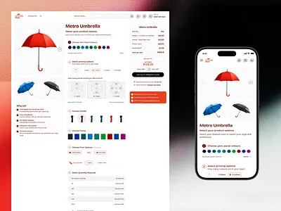 eCommerce Product Detail Page Design b2b website checkout flow conversion design custom product design inspiration ecommerce interface design modern web design online store pricing page product builder product configurator product design responsive design retail design shop design ui design ux design web design website design