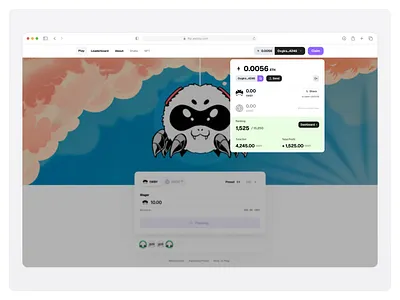 Flip Webby Platform crypto figma finance game gamification graphic design ui web3 website