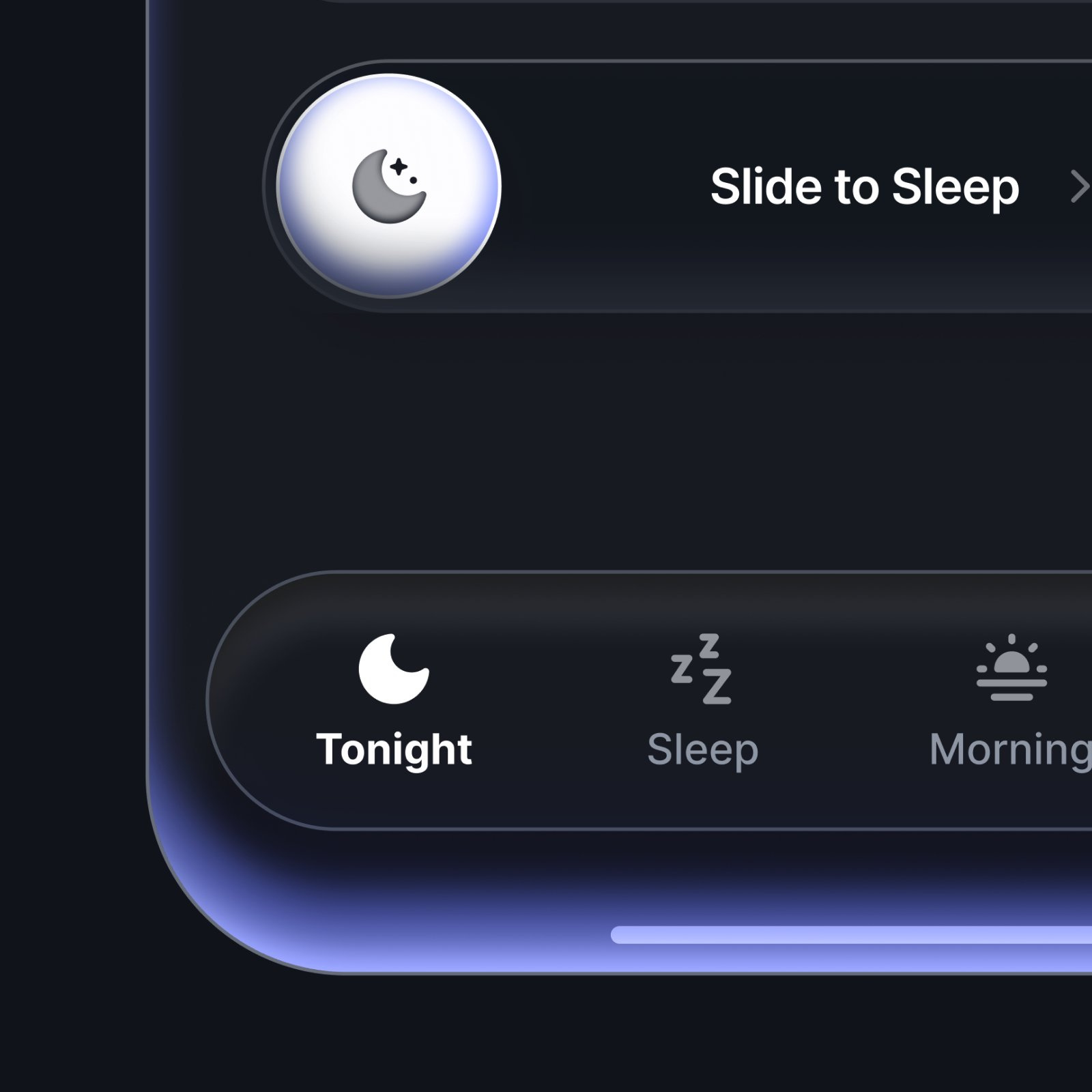 Relaxing Bedtime App UI