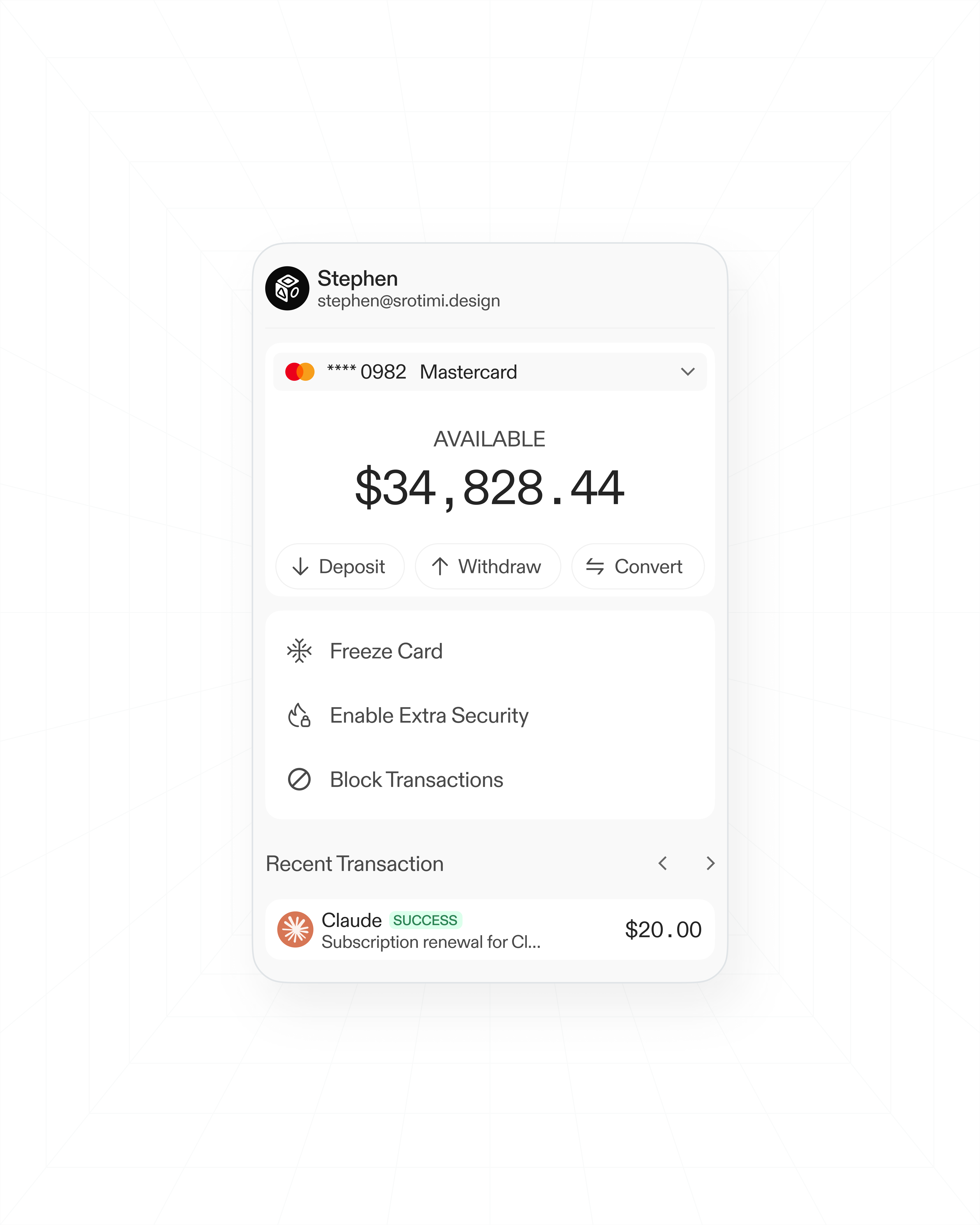 Balance UI Component ai clean component design design fintech design minimal startup tech ui ui component ui design