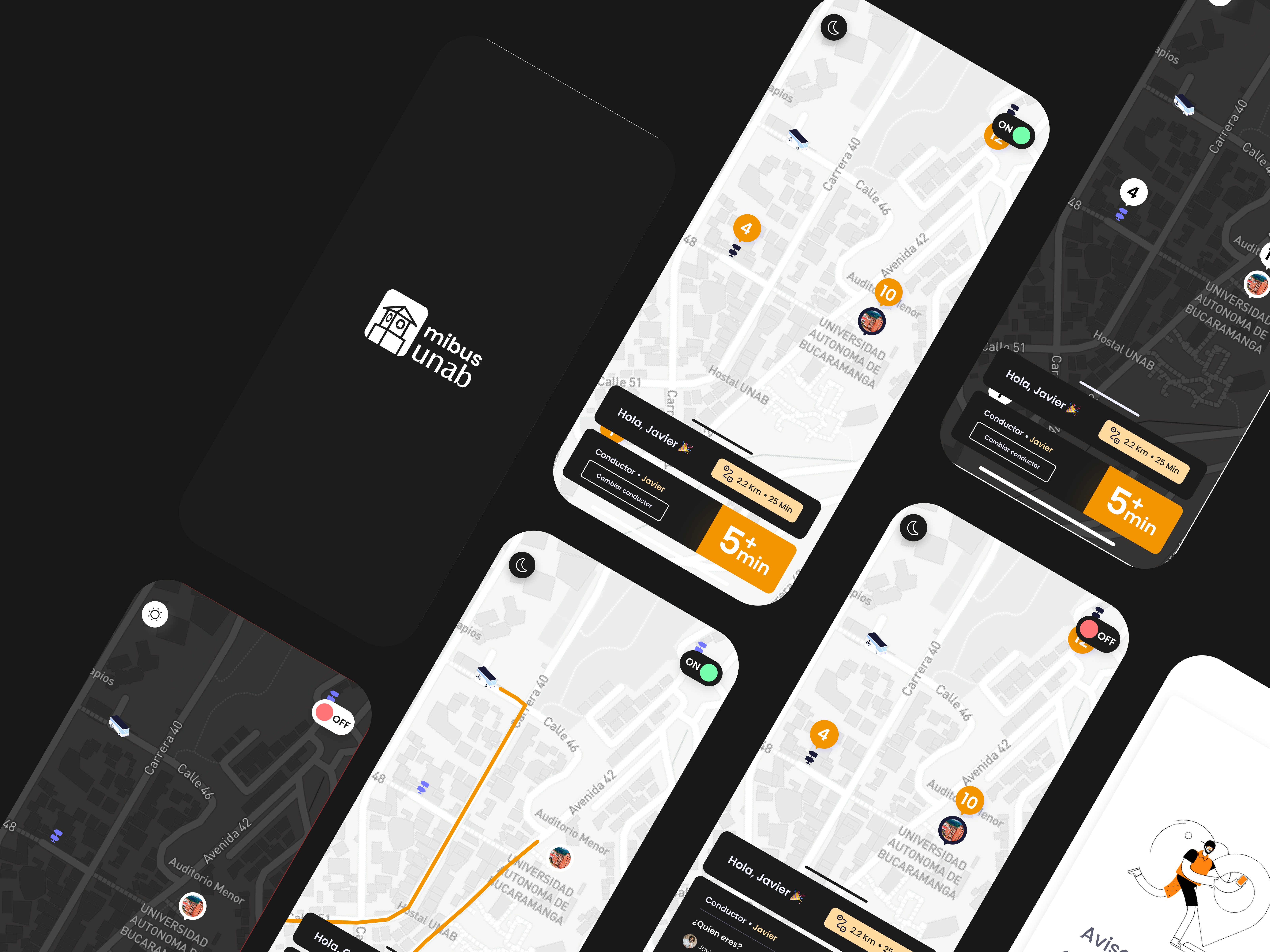 Minibus - Transport App branding design figma logo mobile simple ui ux