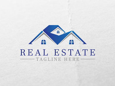 Real Estate Business Logo Design home house illustration logo property real estate rental roof rooging