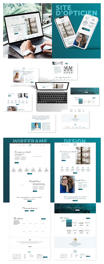 UX/UI Design Optique adobe xd design optician ui ux webdesign website