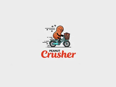 peanut crusher colorful design graphic design illustration logo