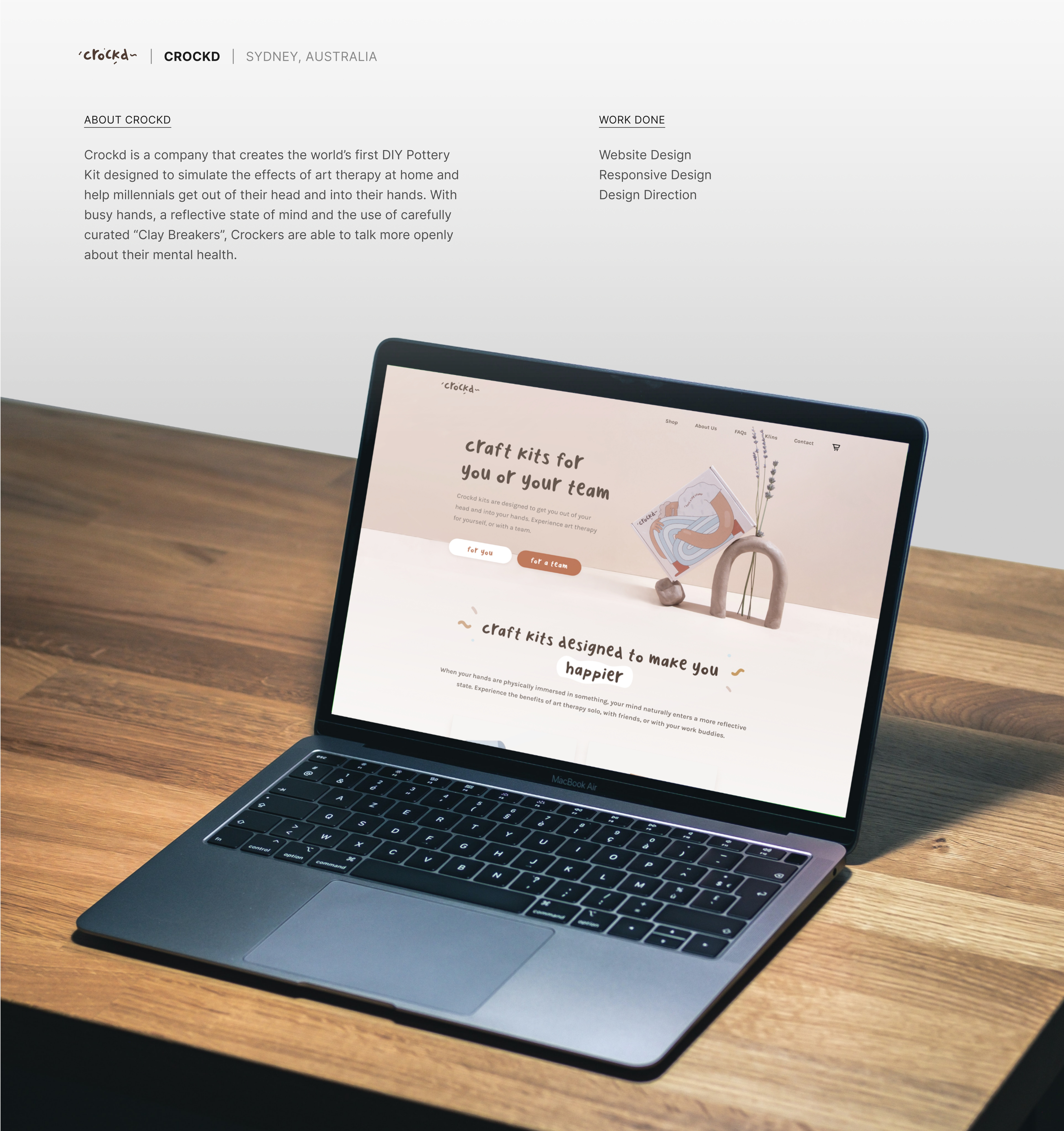 DIY Pottery Kit Website Design | Fulcrum Solutions art arts and crafts crafts crockd diy figma fulcrum solutions graphic design pottery ui uiux ux web design website