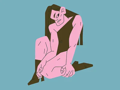 Posing body character character design character illustration flat girl illustration procreate woman