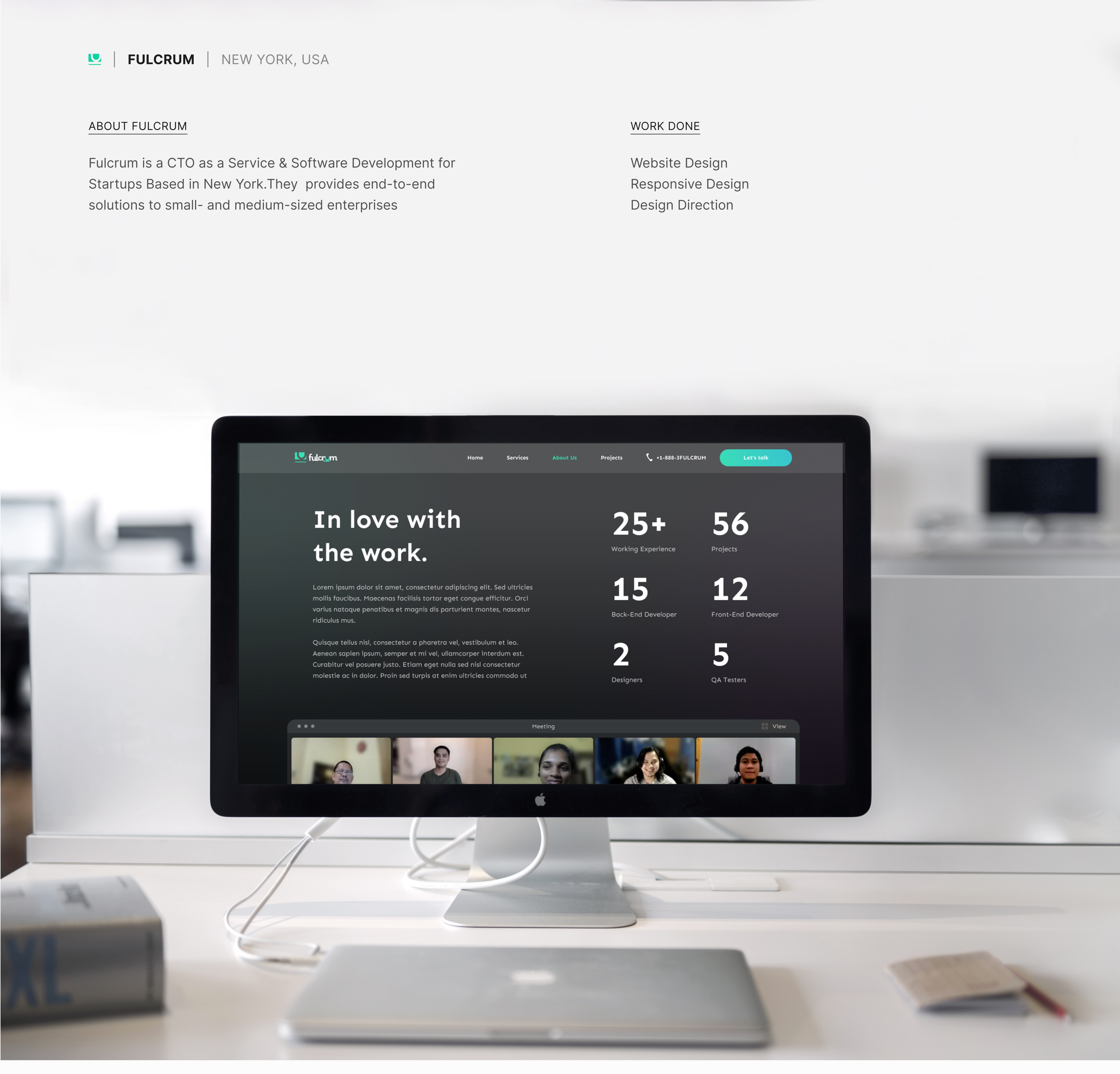 Software Development Agency Website | Fulcrum Solutions agency agency website design figma fulcrum solutions software development ui uiux ux ux research web design website website design