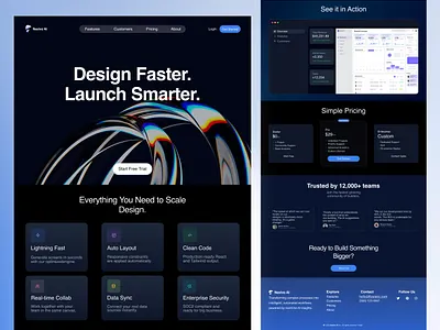 Nexivo AI – SaaS Product Website Design ailandingpage b2bdesign landingpagedesign modernweb saas saasdesign startupwebsite techwebsite ui uiuxdesign uxinspiration webdesign