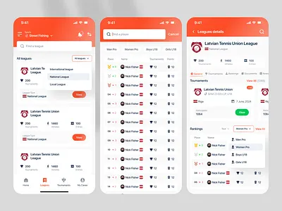 Tournated – Sports Mobile App Design app design app ui concept design league league management live score app mobile app mobile screen mobile ux product design sports app sports community sports highlight sports management sports ui tournament ui design user interface ux design wavespace