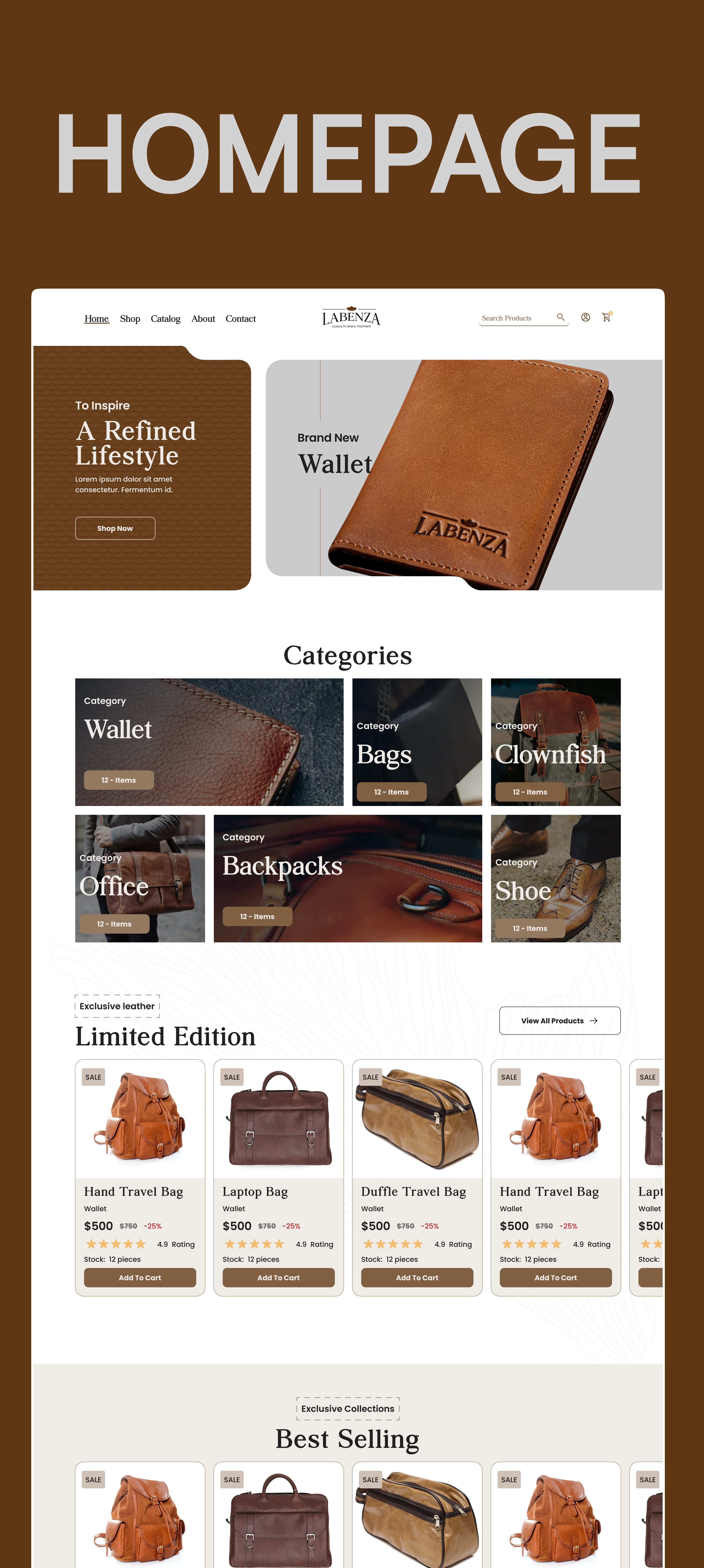 Example of Ecommerce Website Mobile App Design 