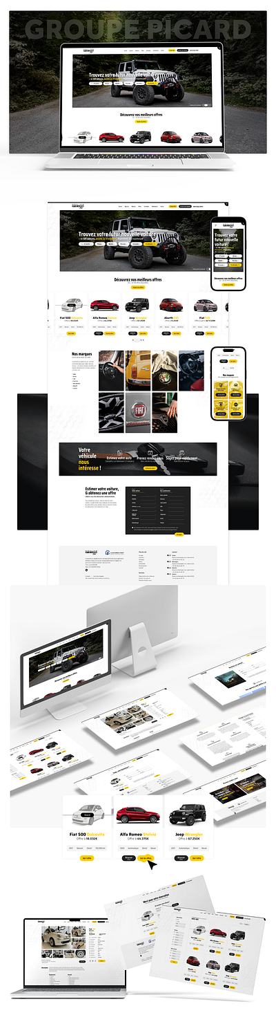 UX/UI Design Automobile adobe xd auto automobile design ui ux webdesign website