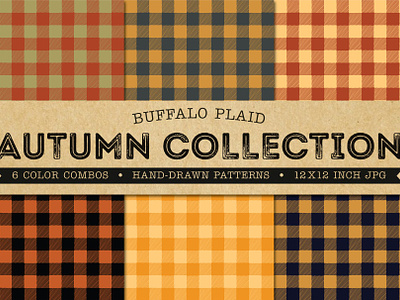 Buffalo Plaid Pattern Digital Paper