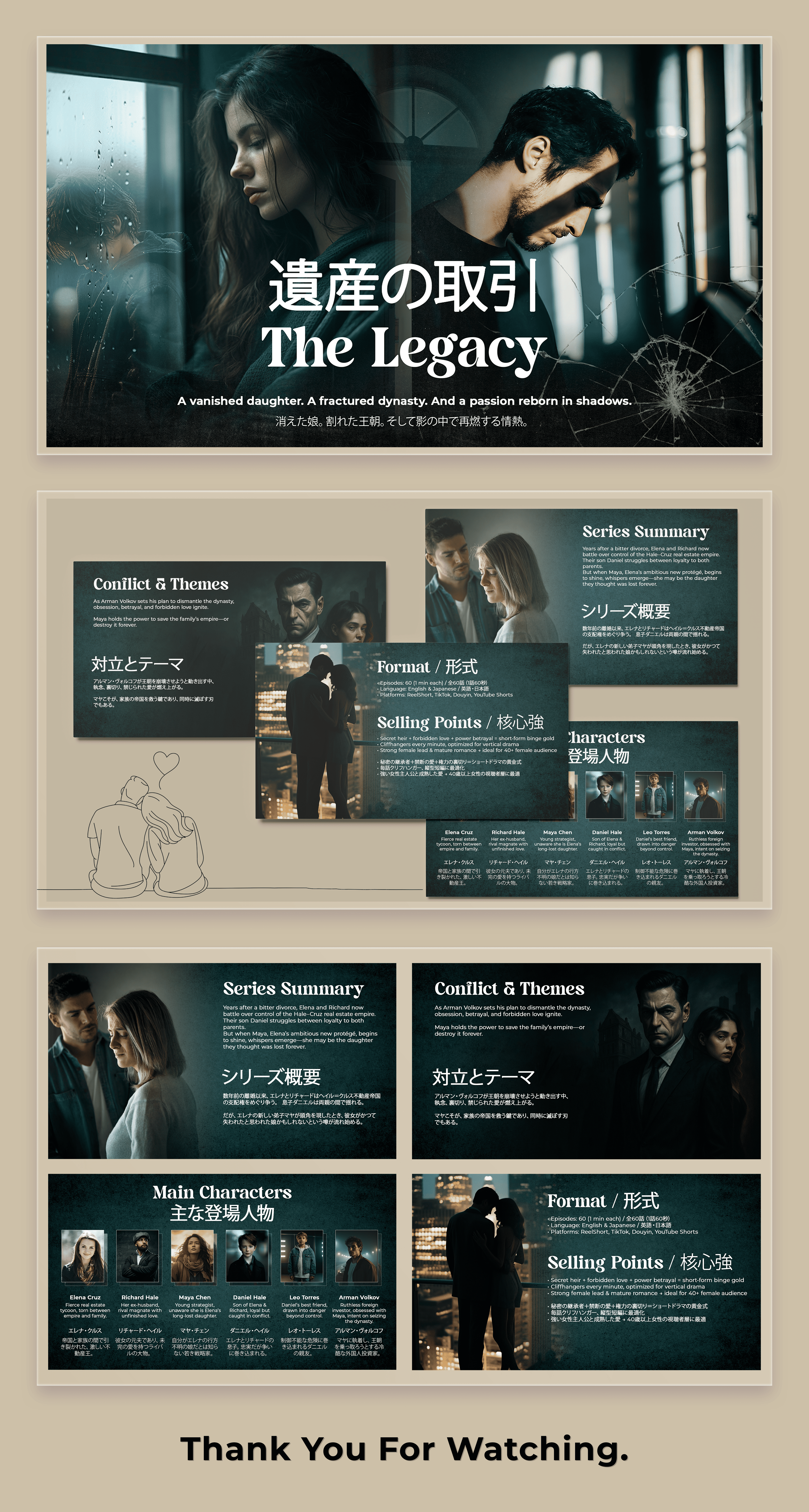 The Legacy | Film Pitch Deck Presentation 3d adobe photoshop cinema creative creative presentation design film graphic design illustration indie logo motion graphics movie pitch deck pitch deck design play powerpoint presentation series ui vector