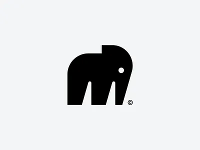 Elephant Logo Concept. ©2026 ai animal bold branding crypto elephant graphic design logo logotype m simple