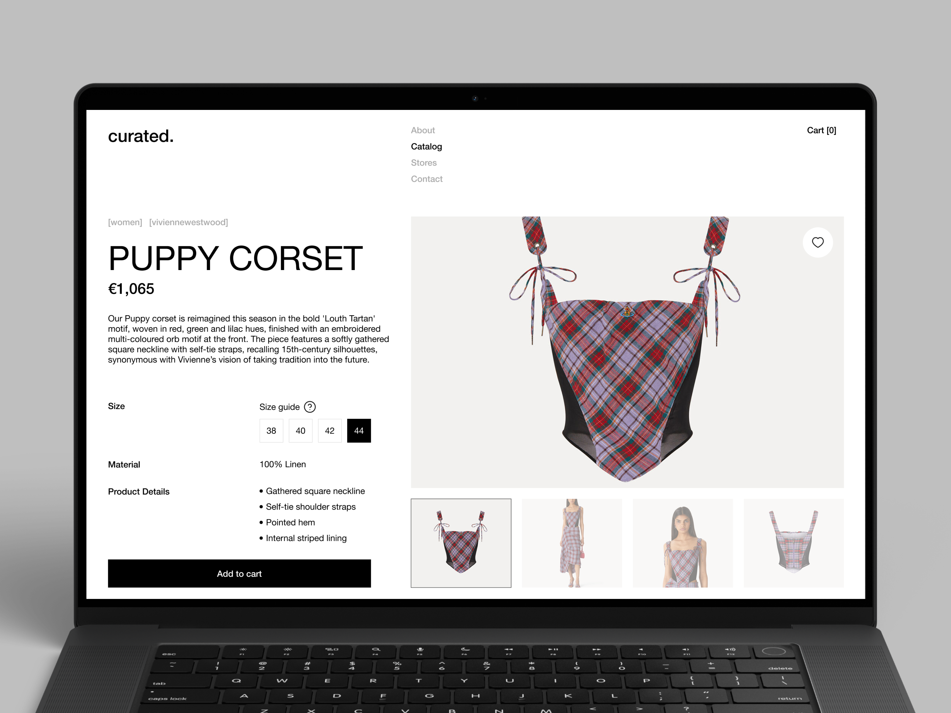 E-commerce Website Design Product Page