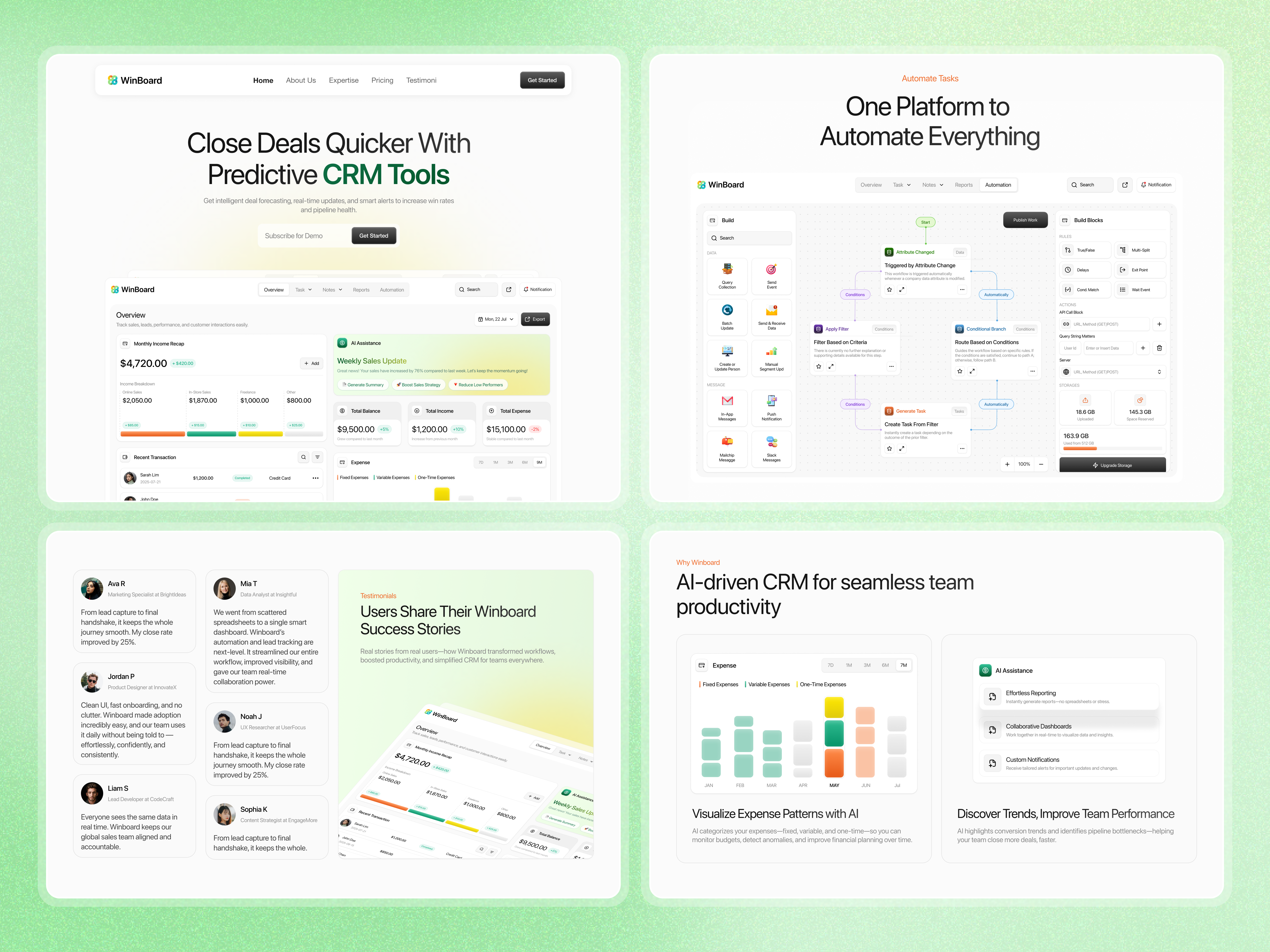 WinBoard CRM - Landing Page