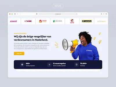 HomeZero. Benefits Section Redesign before and after clean ui dashboard ui enterprise ui interaction design landing page landing page design modern ui platform design product design redesign responsive design saas saas design ui design user interface ux design web design website redesign