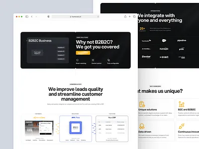 HomeZero — B2B and B2B2C SaaS Website Sections Design clean energy cleantech energy enterprise ui homepage interface design landing page platform design product design responsive design saas saas design smart home ui ui design ux ux design web app web design website design