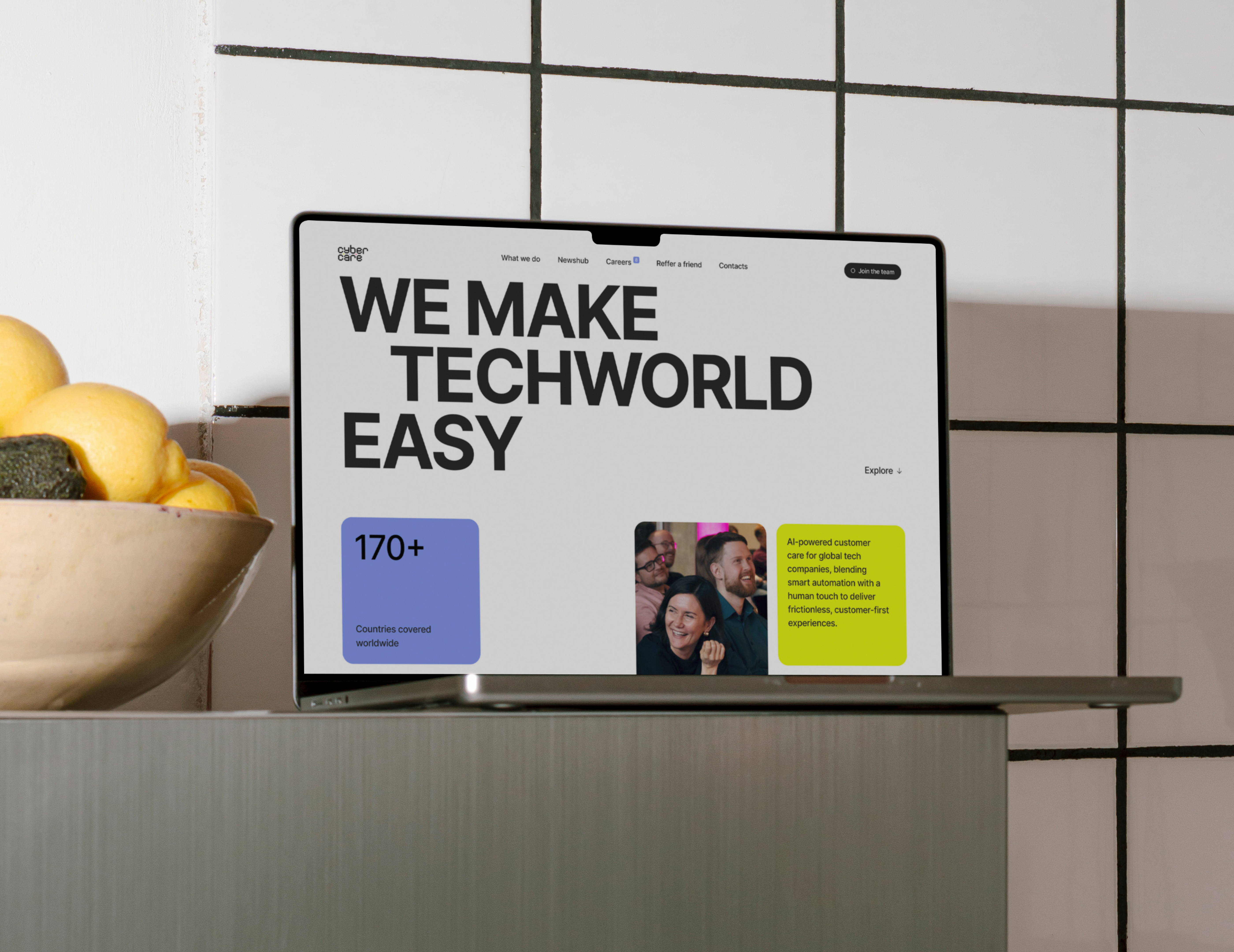 CyberCare web design