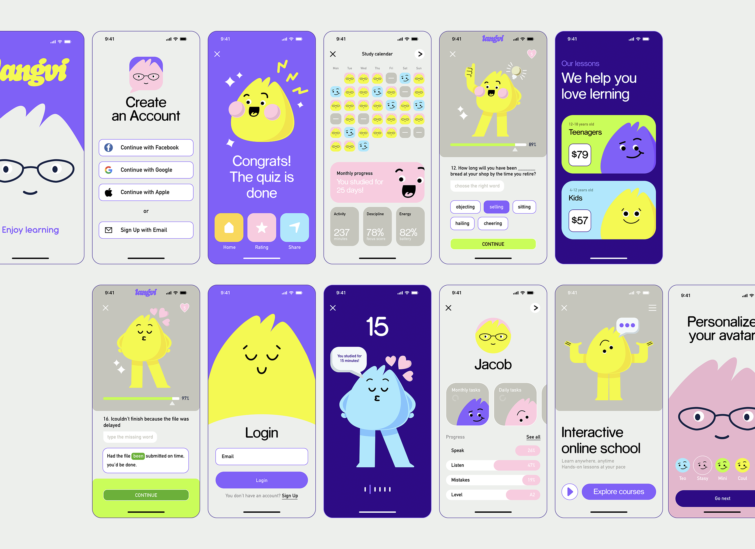 Example of Learning App Design