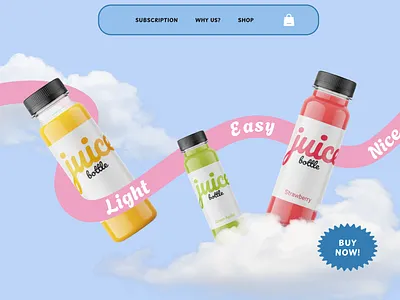 Fresh juice Landing page branding design fresh juice graphic design juice landing page ui